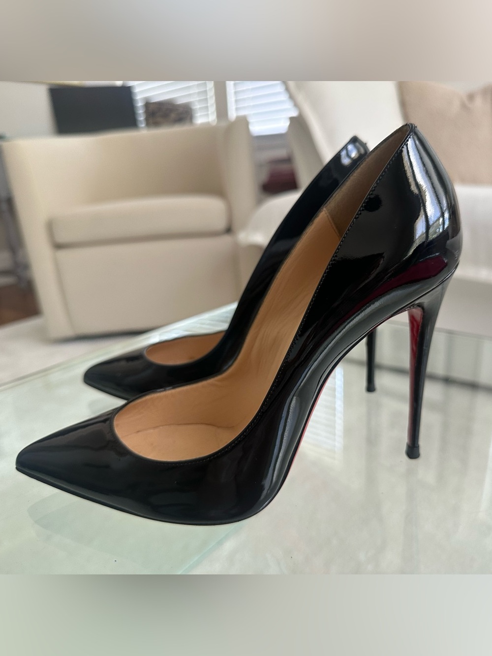 Christian Louboutin
120mm So Kate Patent Pointed-Toe Pumps